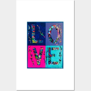 LOVE Letter Tiles Posters and Art